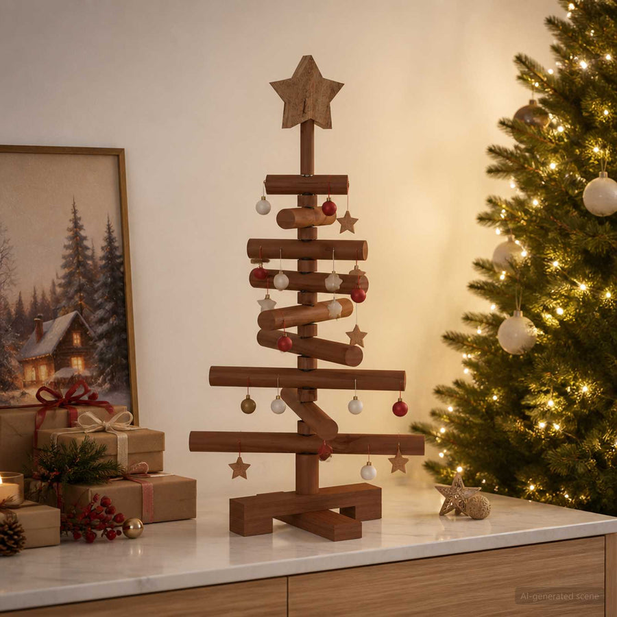 Houten kerstboom KOTKA 60 cm Massief grenenhout
