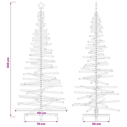 Houten kerstboom KOTKA 240 cm Massief grenenhout