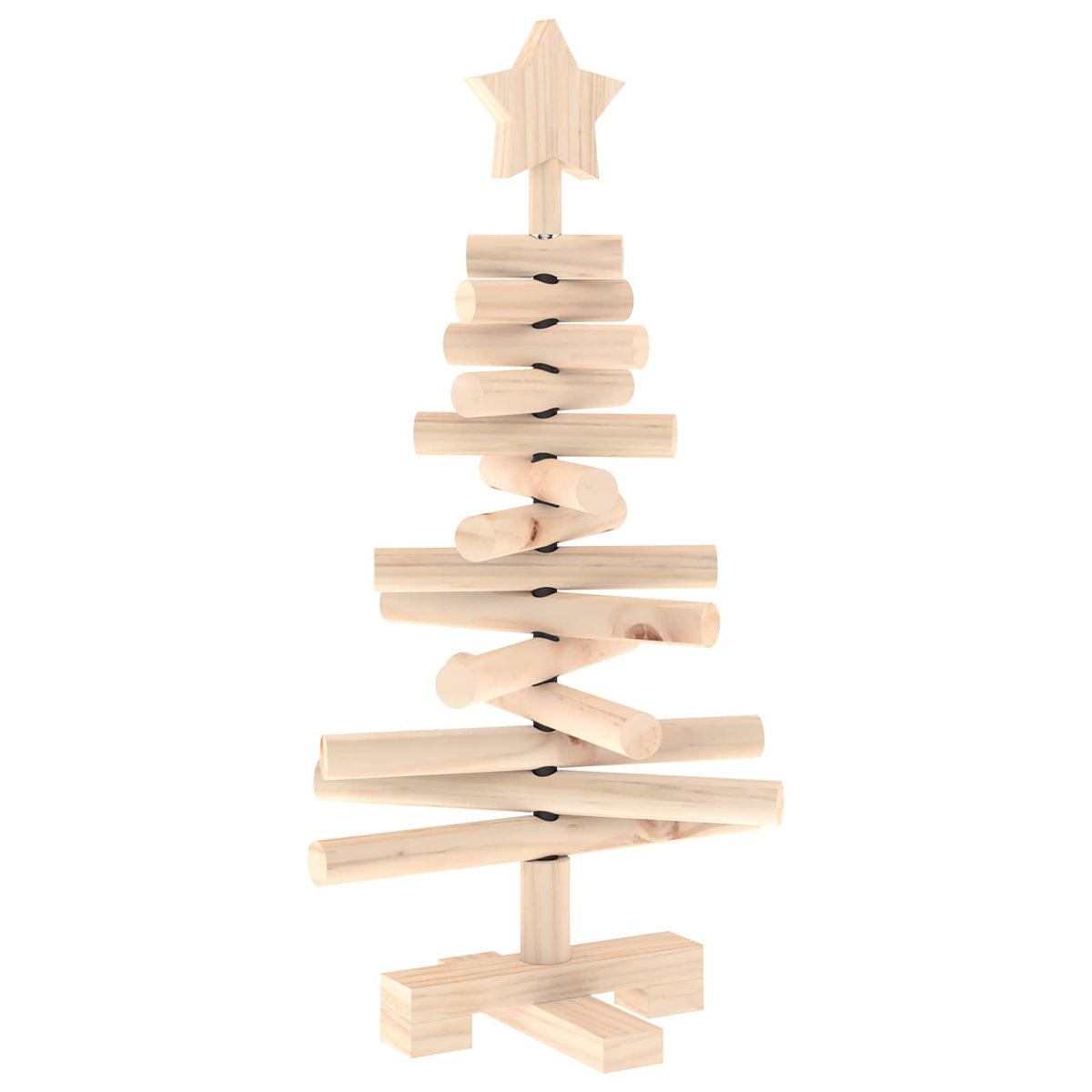 Houten kerstboom KOTKA 60 cm Massief grenenhout Natuurlijk