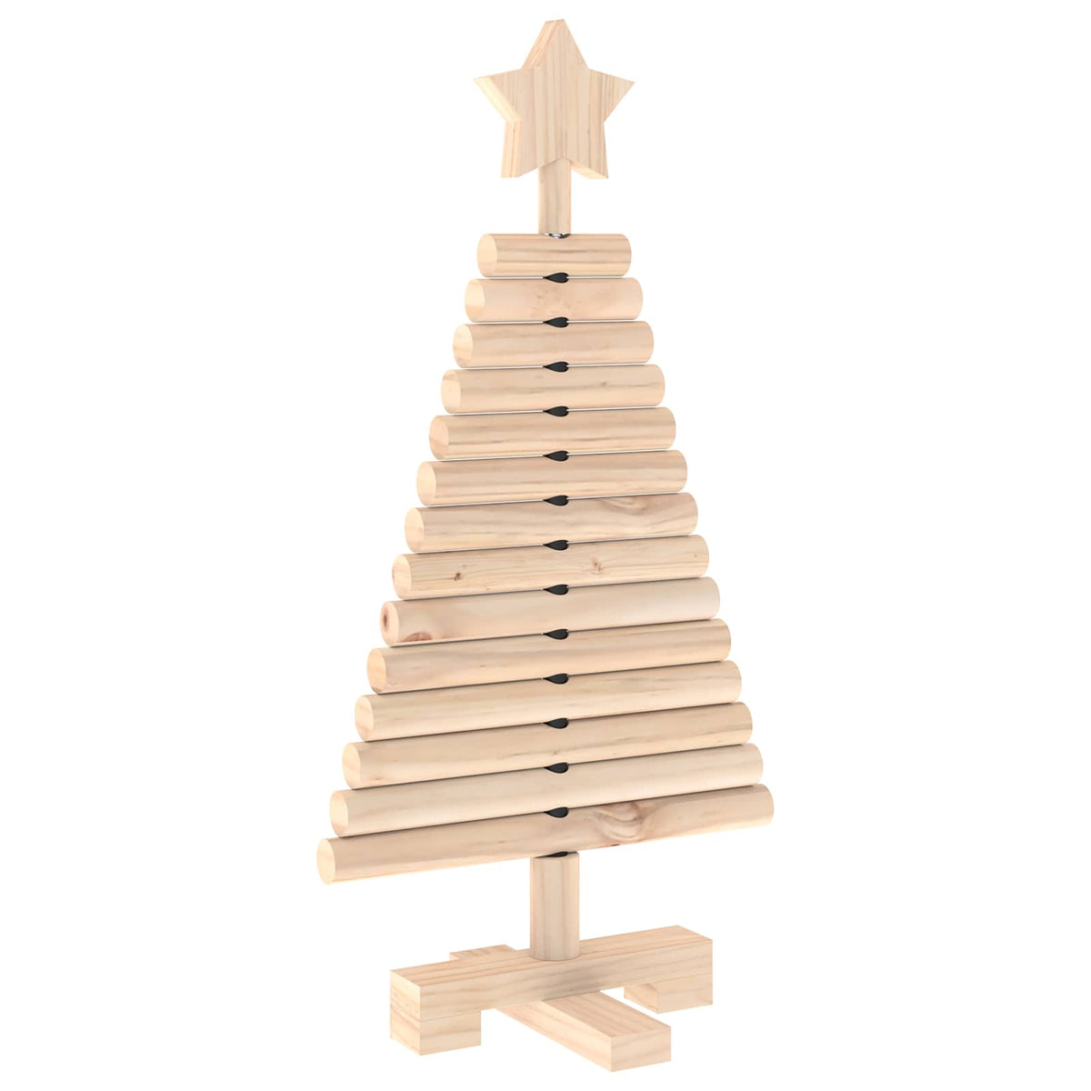 Houten kerstboom KOTKA 60 cm Massief grenenhout Natuurlijk