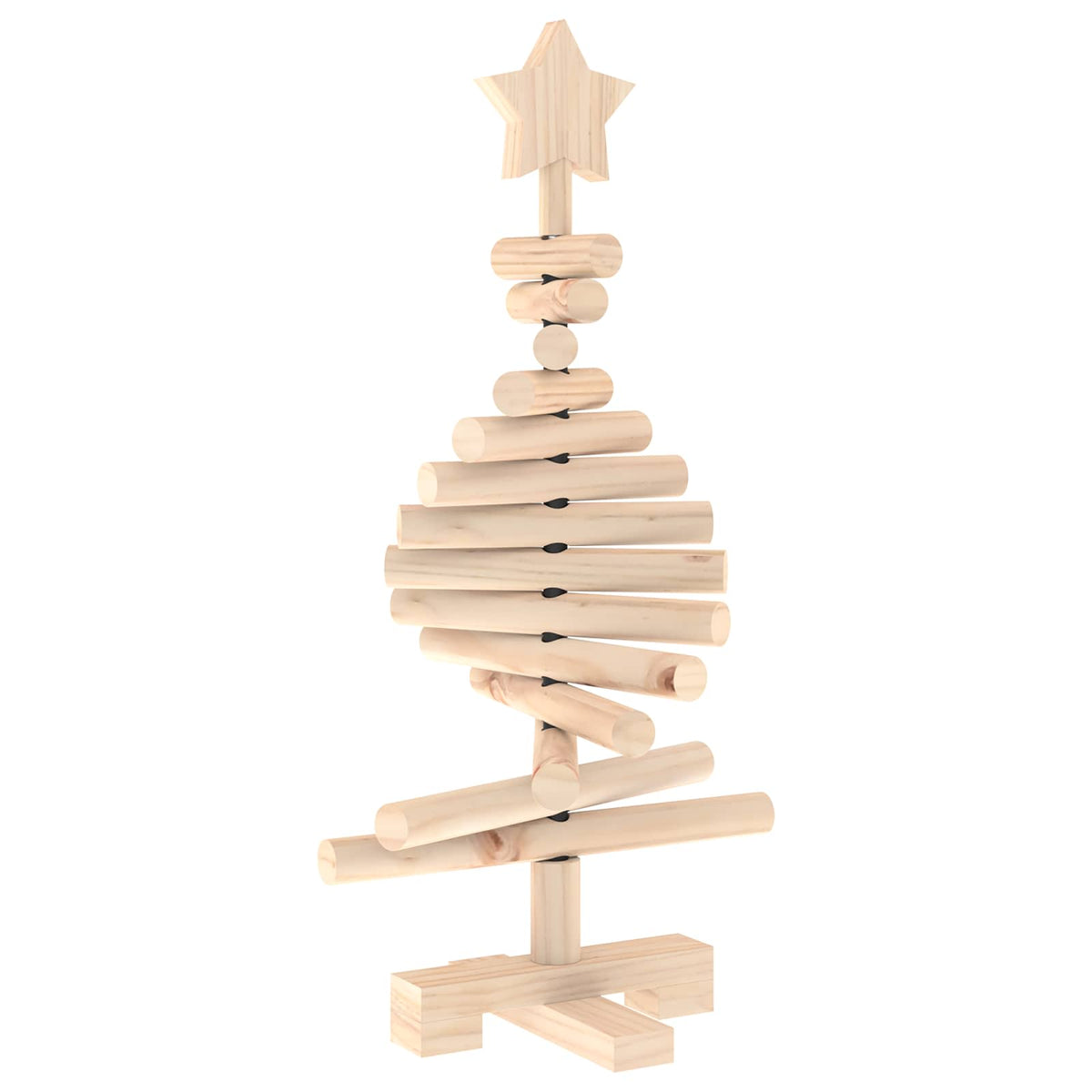 Houten kerstboom KOTKA 60 cm Massief grenenhout Natuurlijk