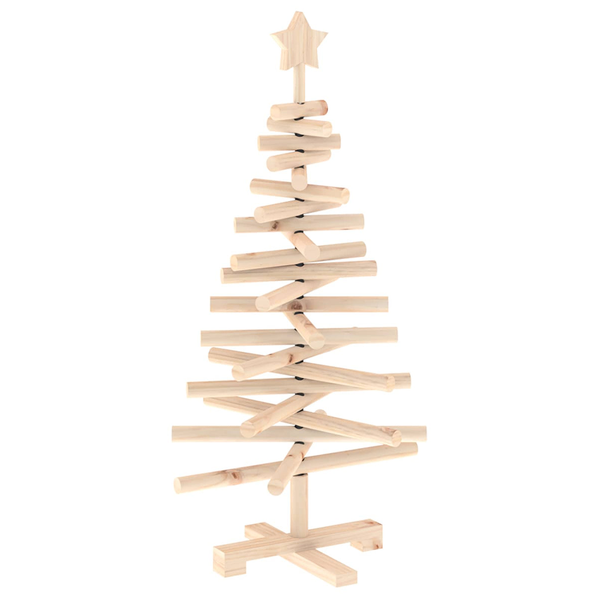 Houten kerstboom KOTKA 90 cm Massief grenenhout Natuurlijk