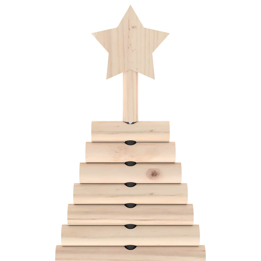 Houten kerstboom KOTKA 120 cm Massief grenenhout Natuurlijk
