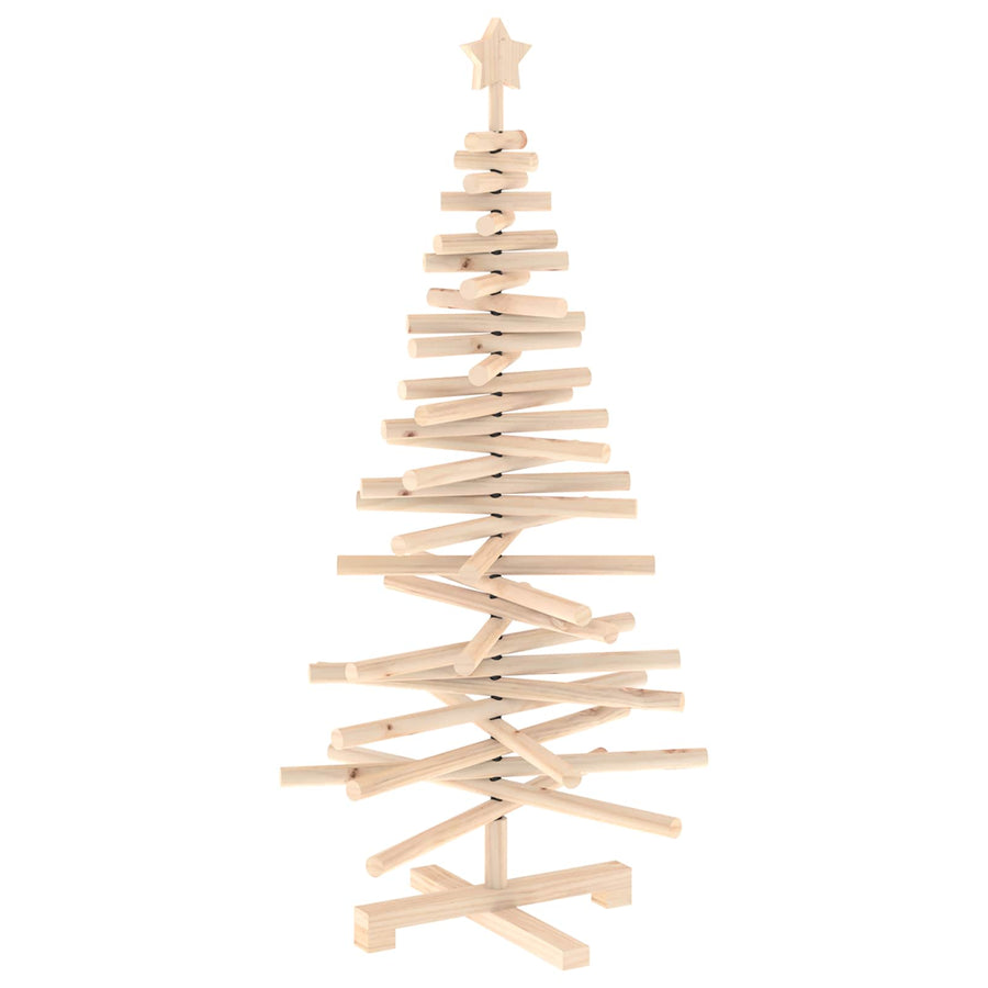 Houten kerstboom KOTKA 120 cm Massief grenenhout Natuurlijk