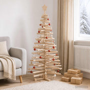 Houten kerstboom 150 cm massief grenenhout natuurlijk