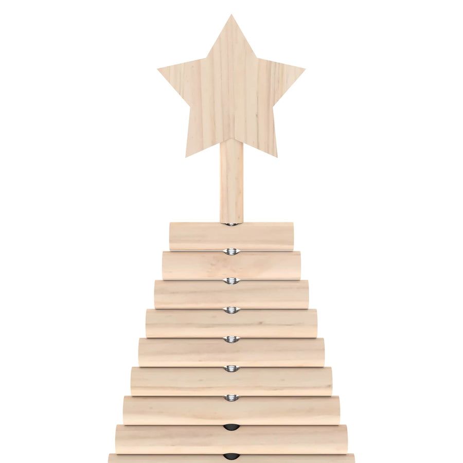 Houten kerstboom KOTKA 210 cm Massief grenenhout Natuurlijk