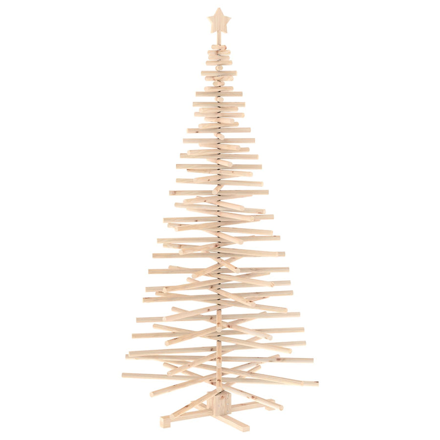 Houten kerstboom KOTKA 210 cm Massief grenenhout Natuurlijk