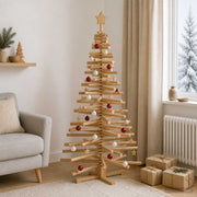 Houten kerstboom 150 cm massief grenenhout