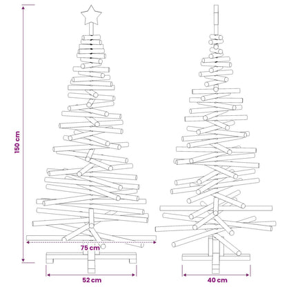 Houten kerstboom KOTKA 150 cm Massief grenenhout