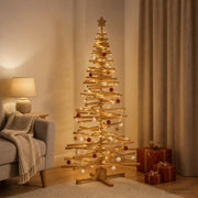 Houten kerstboom 180 cm massief grenenhout