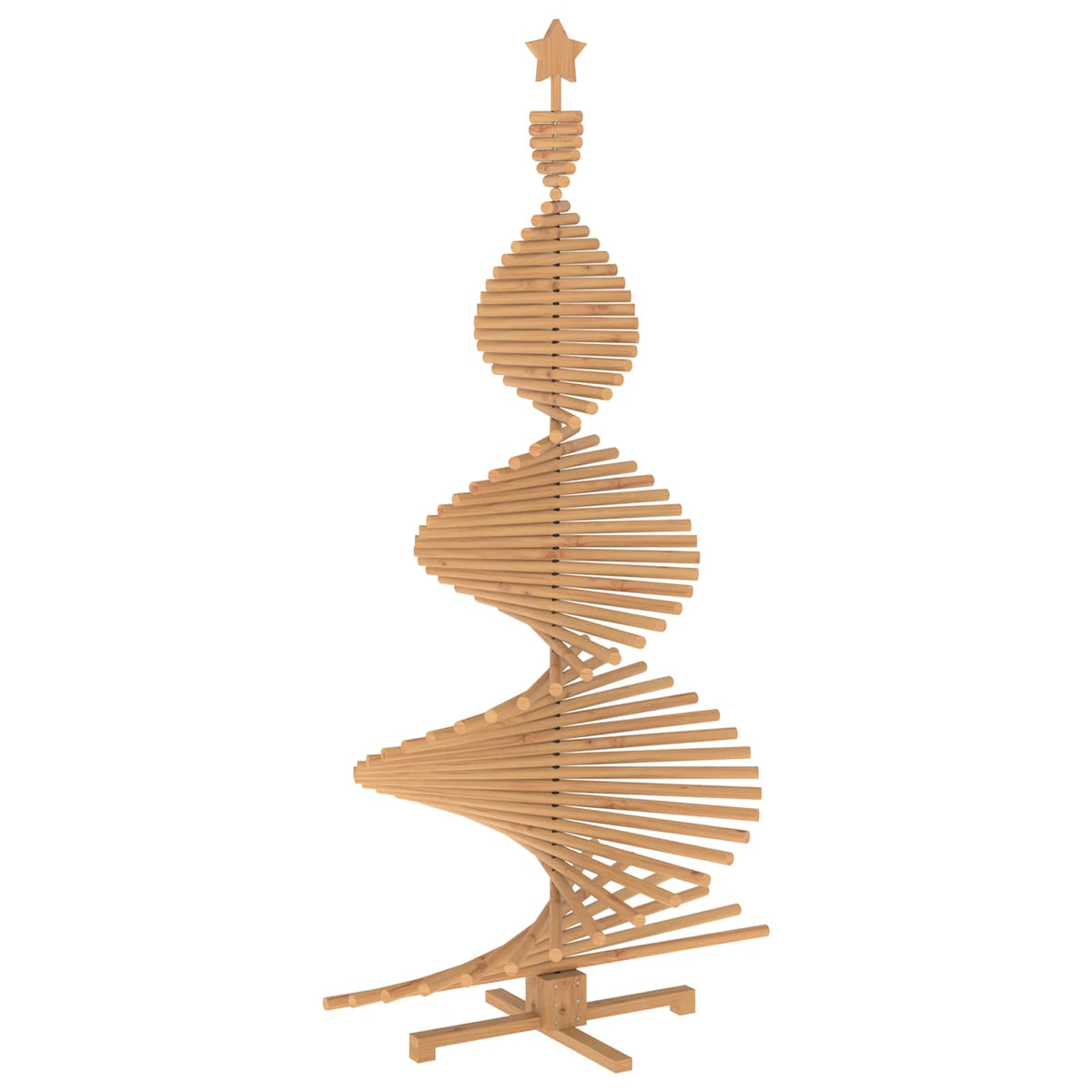 Houten kerstboom KOTKA 210 cm Massief grenenhout