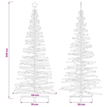 Houten kerstboom KOTKA 240 cm Massief grenenhout