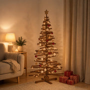 Houten kerstboom 180 cm massief grenenhout
