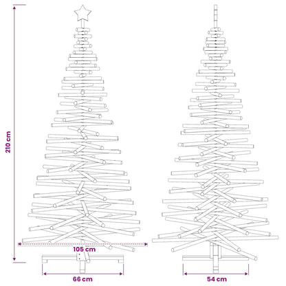 Houten kerstboom KOTKA 210 cm Massief grenenhout