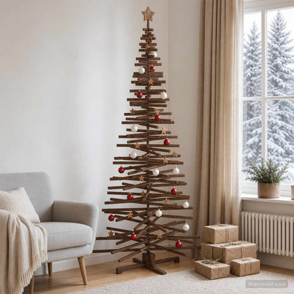 Houten kerstboom KOTKA 240 cm Massief grenenhout