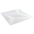 Wandpanelen Ster 12 pcs Wit ster 50 x 50 cm XPS Schuim
