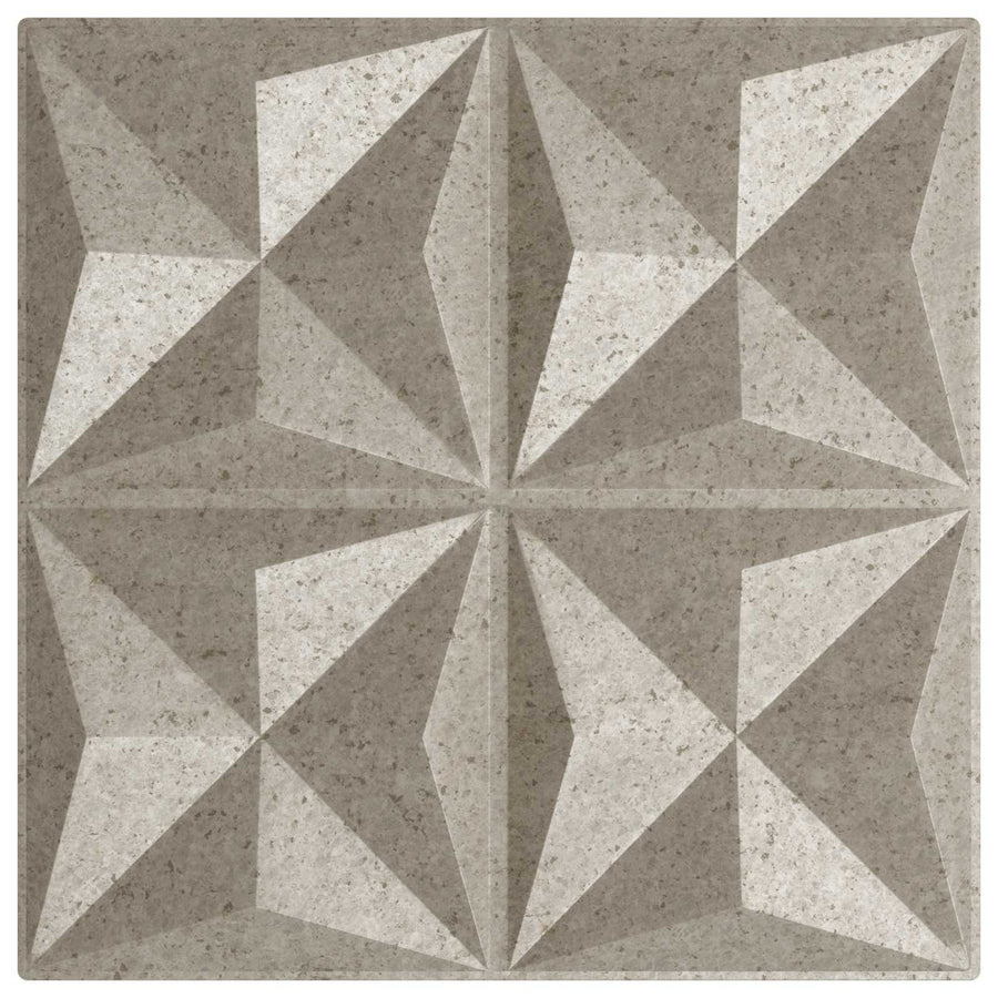 Wandpanelen 48 pcs Origami beton 50 x 50 cm XPS Schuim