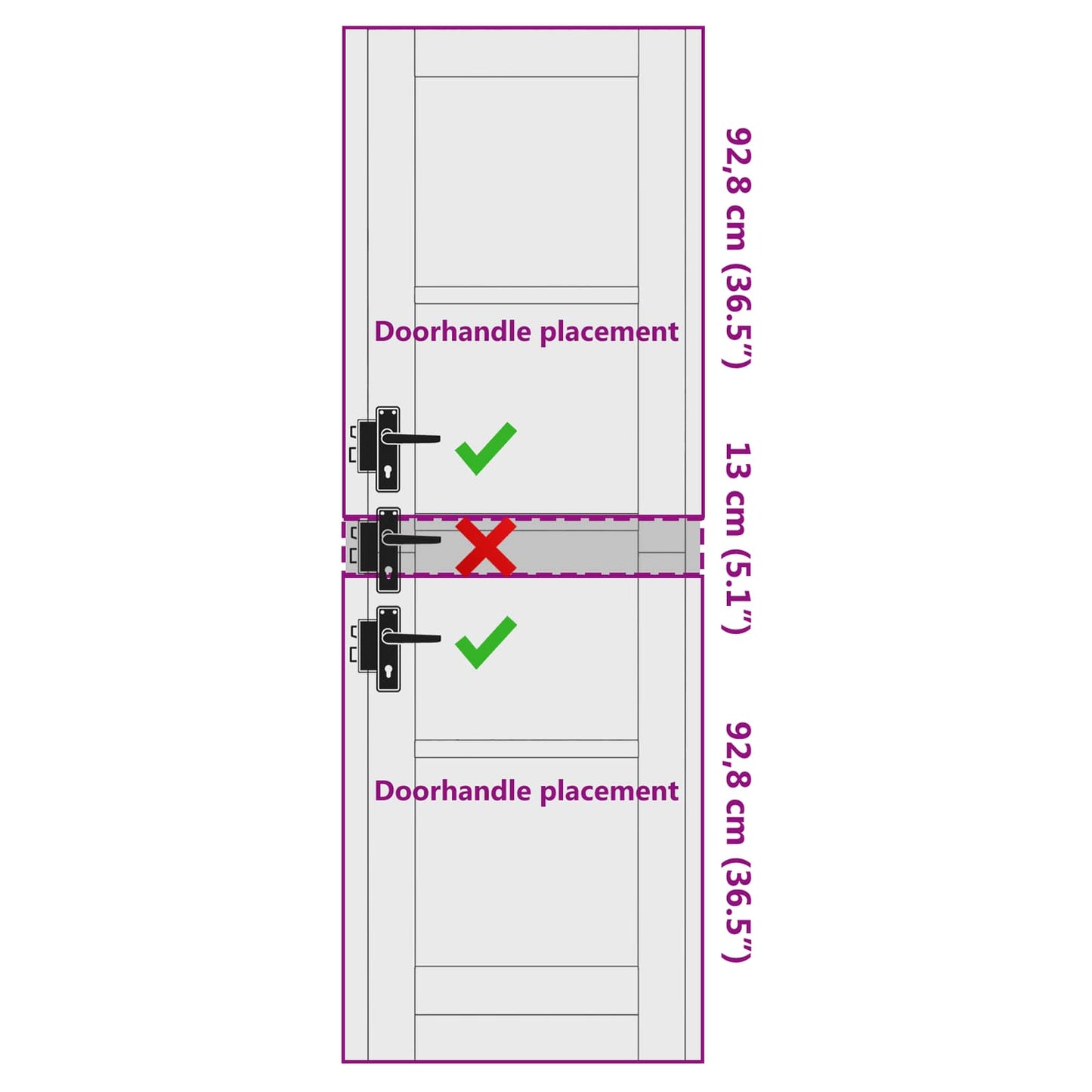 Binnendeur Wit 61 x 198,5 cm Multiplex