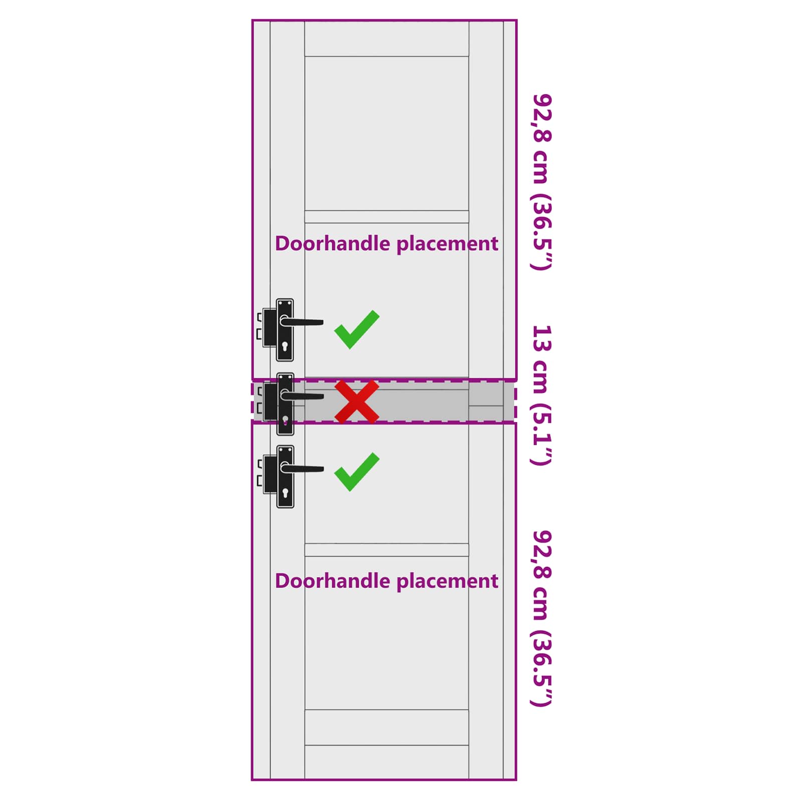 Binnendeur Wit 61 x 198,5 cm Multiplex