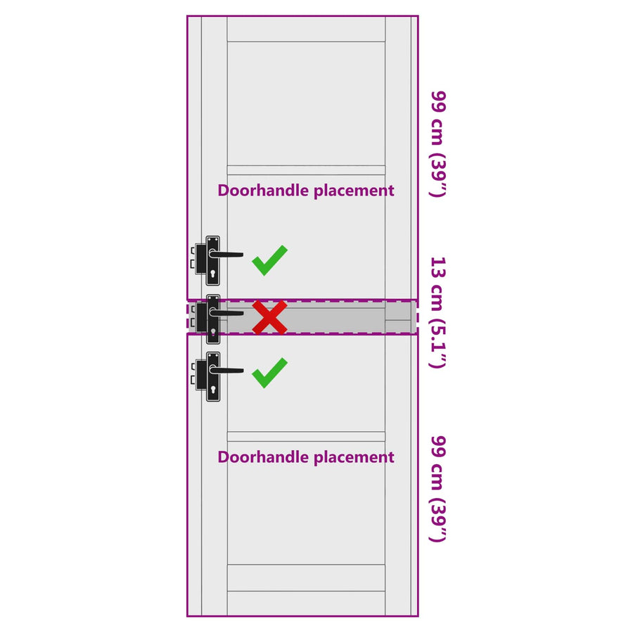 Binnendeur Wit 73,5 x 211 cm Multiplex