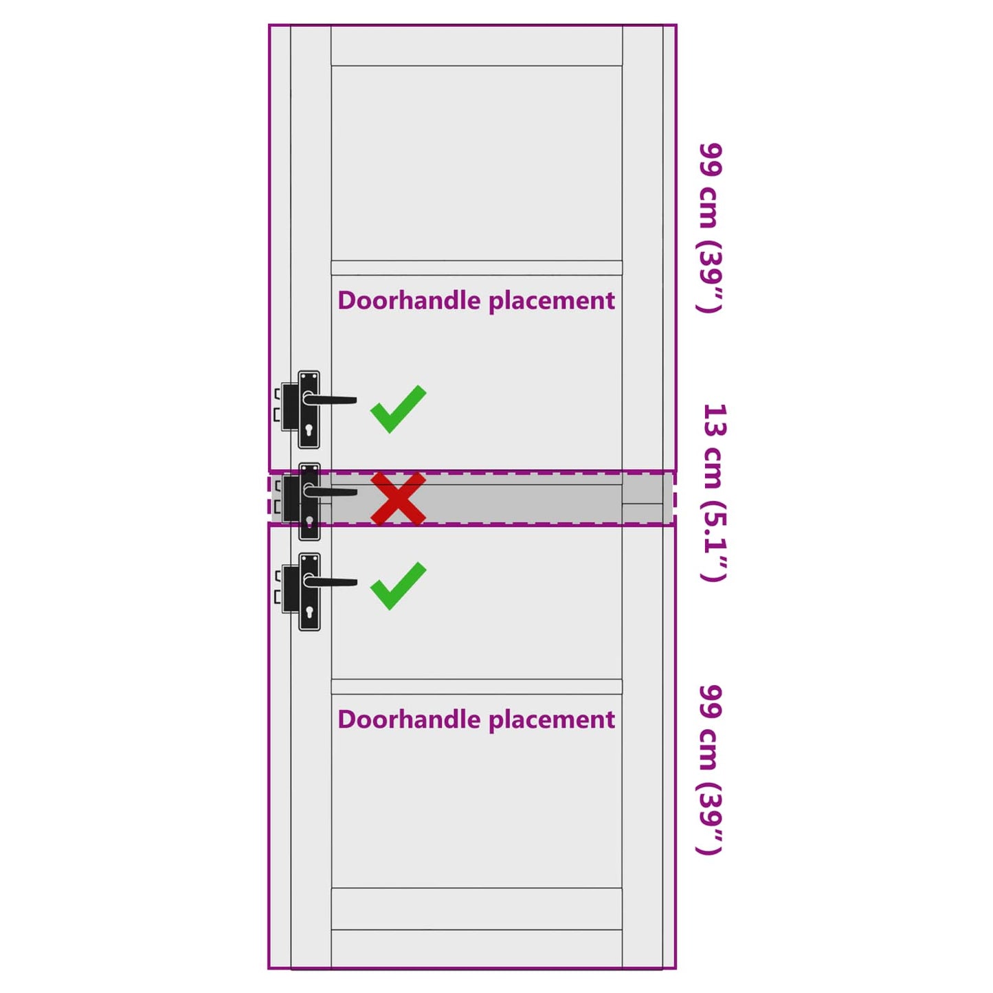 Binnendeur Wit 83 x 211 cm Multiplex