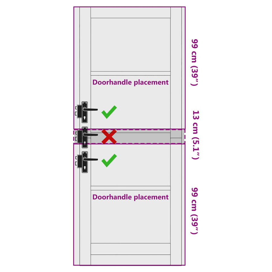 Binnendeur Wit 83 x 211 cm Multiplex
