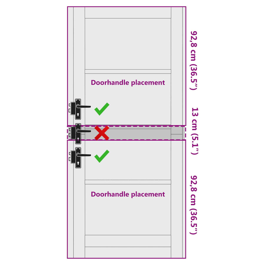 Binnendeur Wit 86 x 198,5 cm Multiplex
