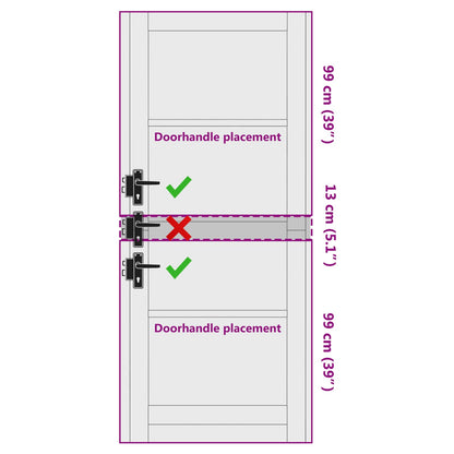 Binnendeur Wit 86 x 211 cm Multiplex