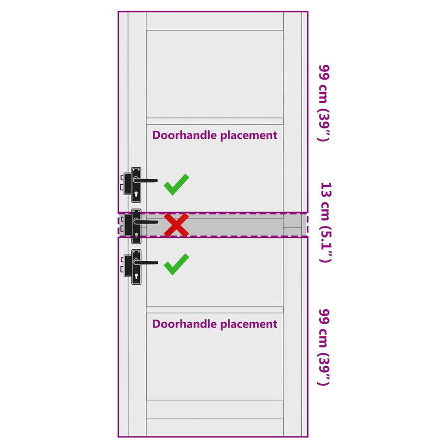 Binnendeur Wit 86 x 211 cm Multiplex