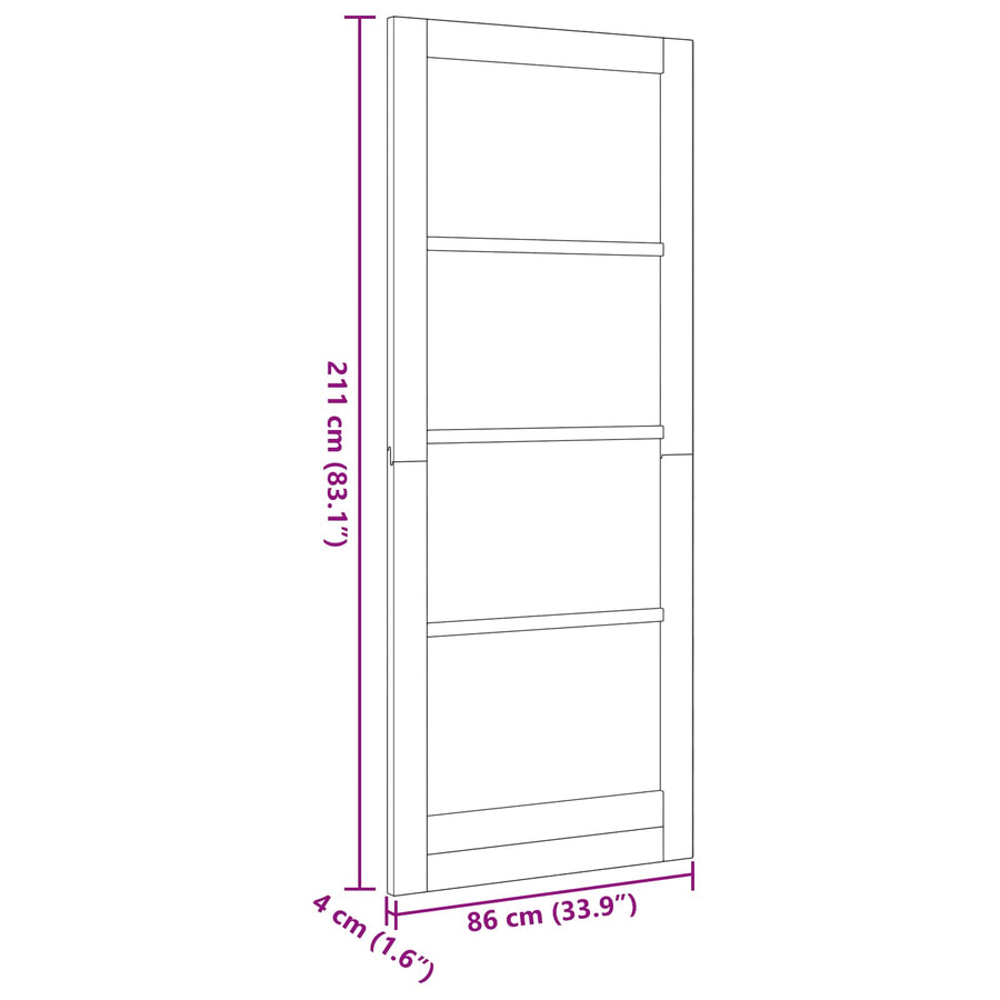 Binnendeur Wit 86 x 211 cm Multiplex
