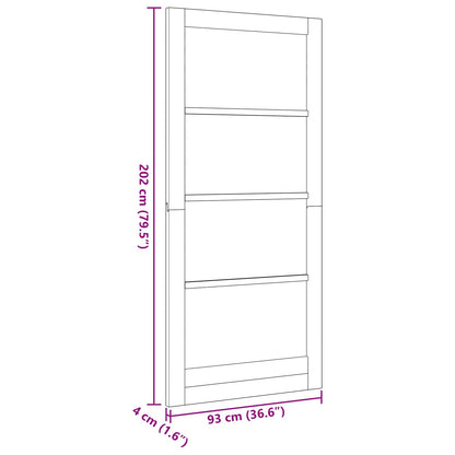 Binnendeur Naturel 93 x 202 cm Multiplex