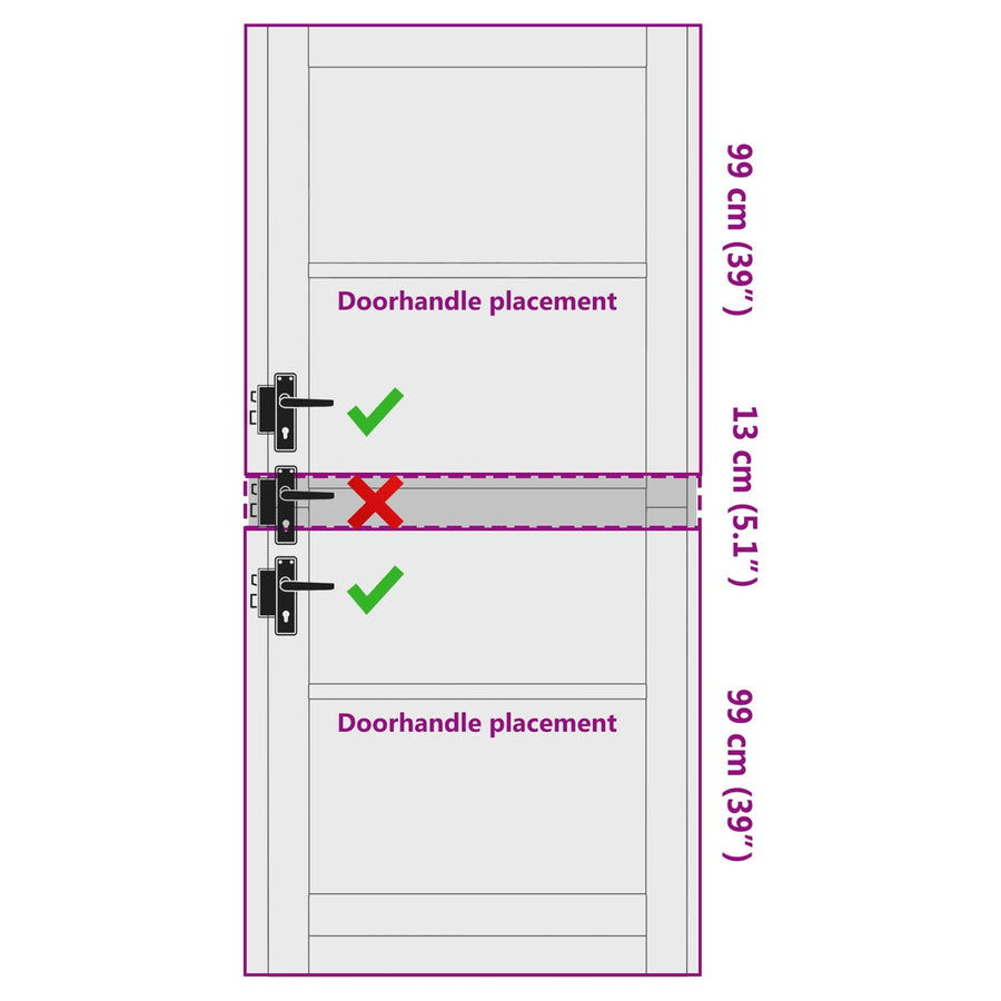 Binnendeur Wit 93 x 211 cm Multiplex