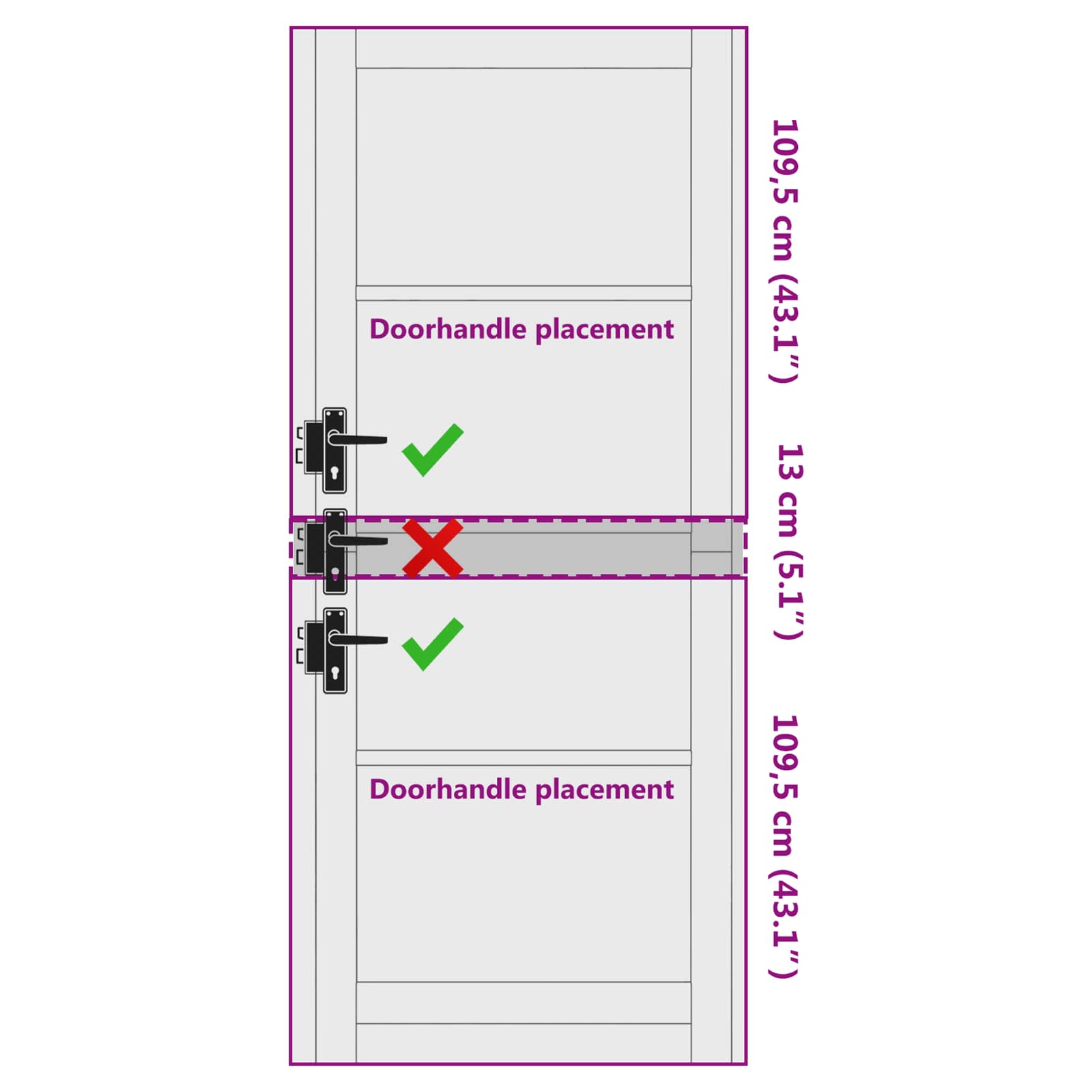 Binnendeur Wit 93 x 232 cm Multiplex