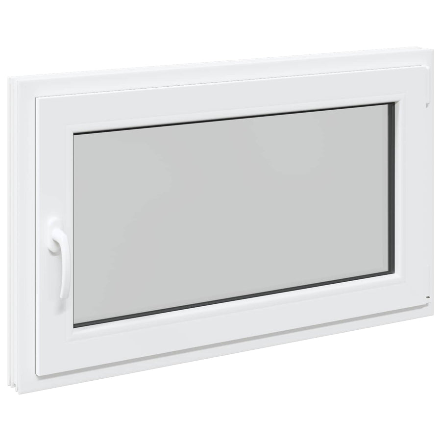 Kelderraam RISOR 100 x 60 cm PVC en glas Wit