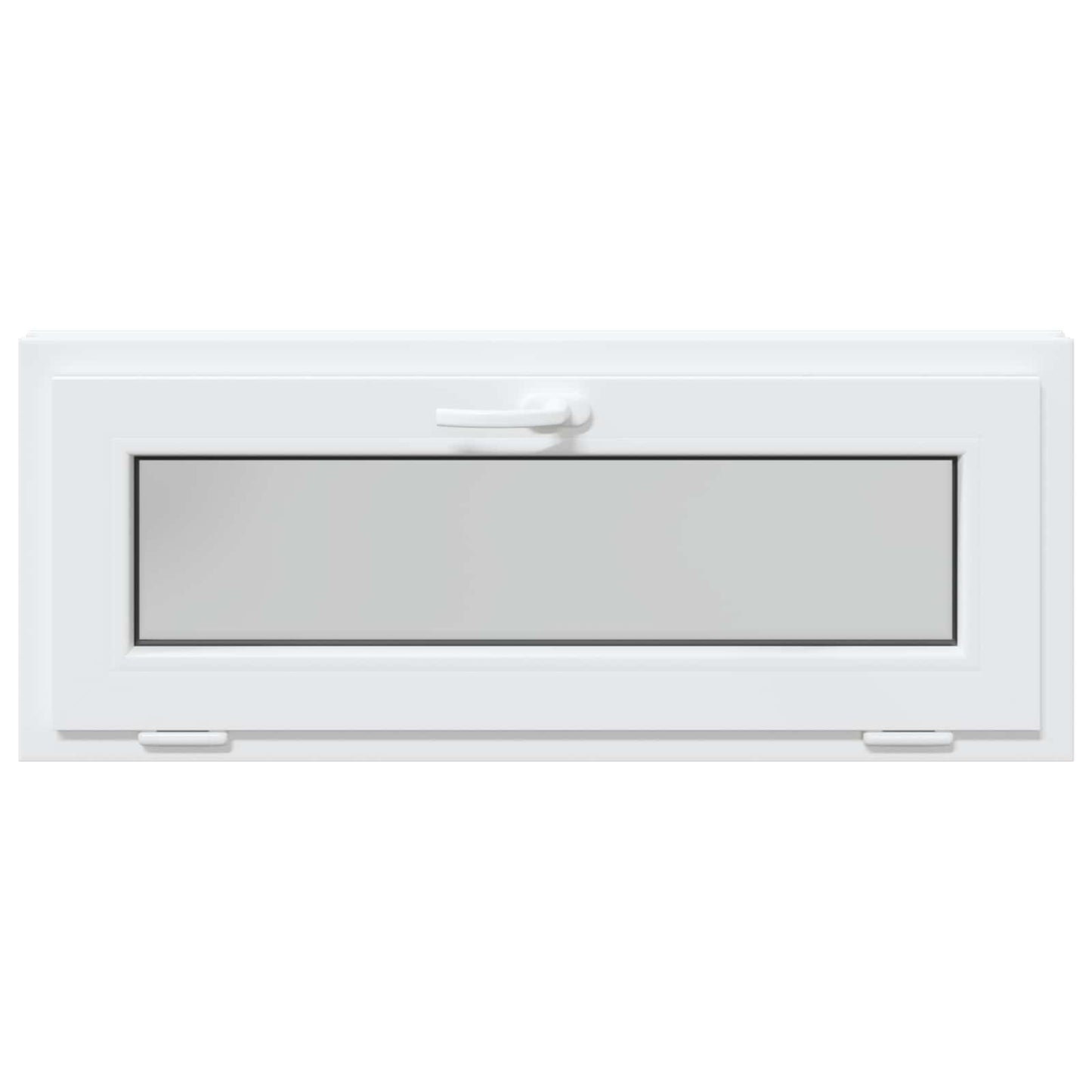 Kelderraam RISOR 100 x 40 cm PVC en glas Wit