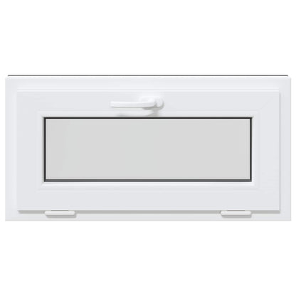 Kelderraam RISOR 80 x 40 cm PVC en glas Antracietkleurig