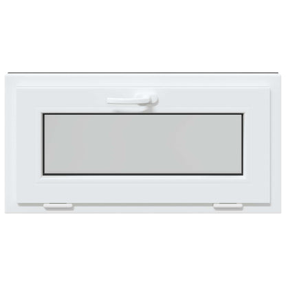 Kelderraam RISOR 80 x 40 cm PVC en glas Antracietkleurig