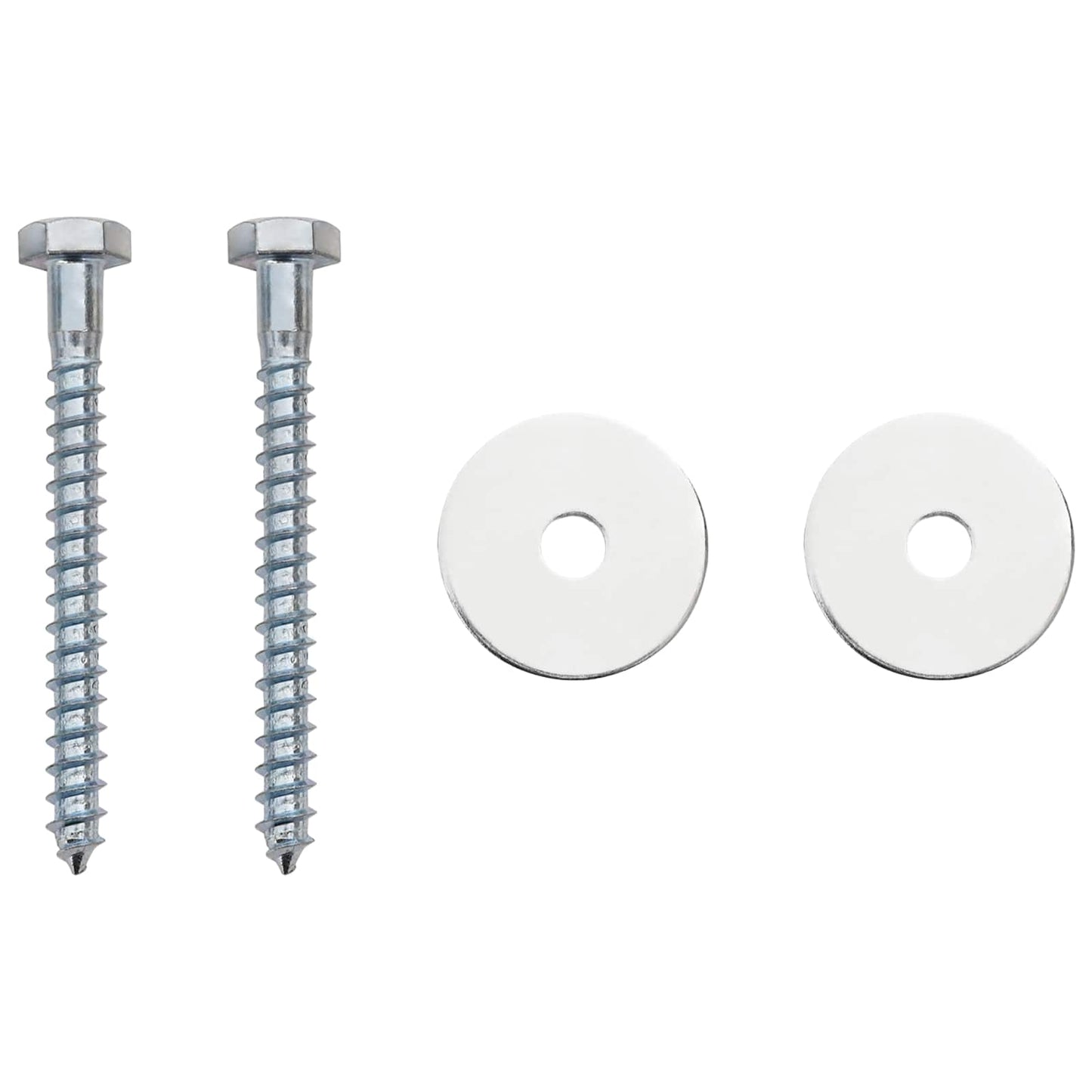 Aardeankers 2 pcs Zilverkleurig Ø10 x 30 cm
