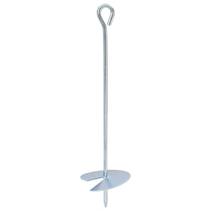 Aardeankers 6 pcs Zilverkleurig Ø10 x 40 cm