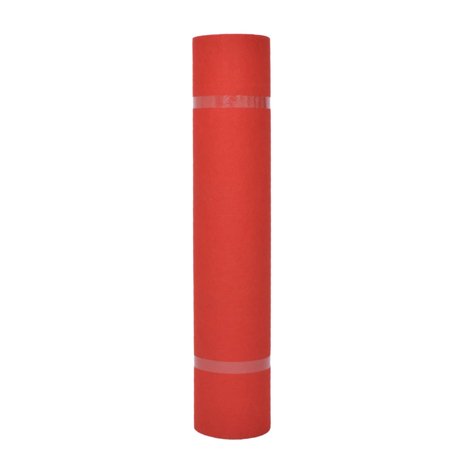Tapijt Effen Rood 1 x 12 m Stof