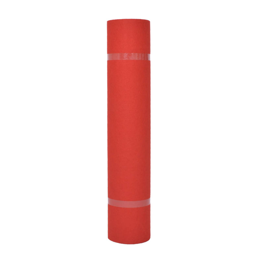 Tapijt Effen Rood 1 x 12 m Stof