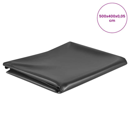 Vijverfolie 5 x 4 m PVC 0,5 mm Zwart