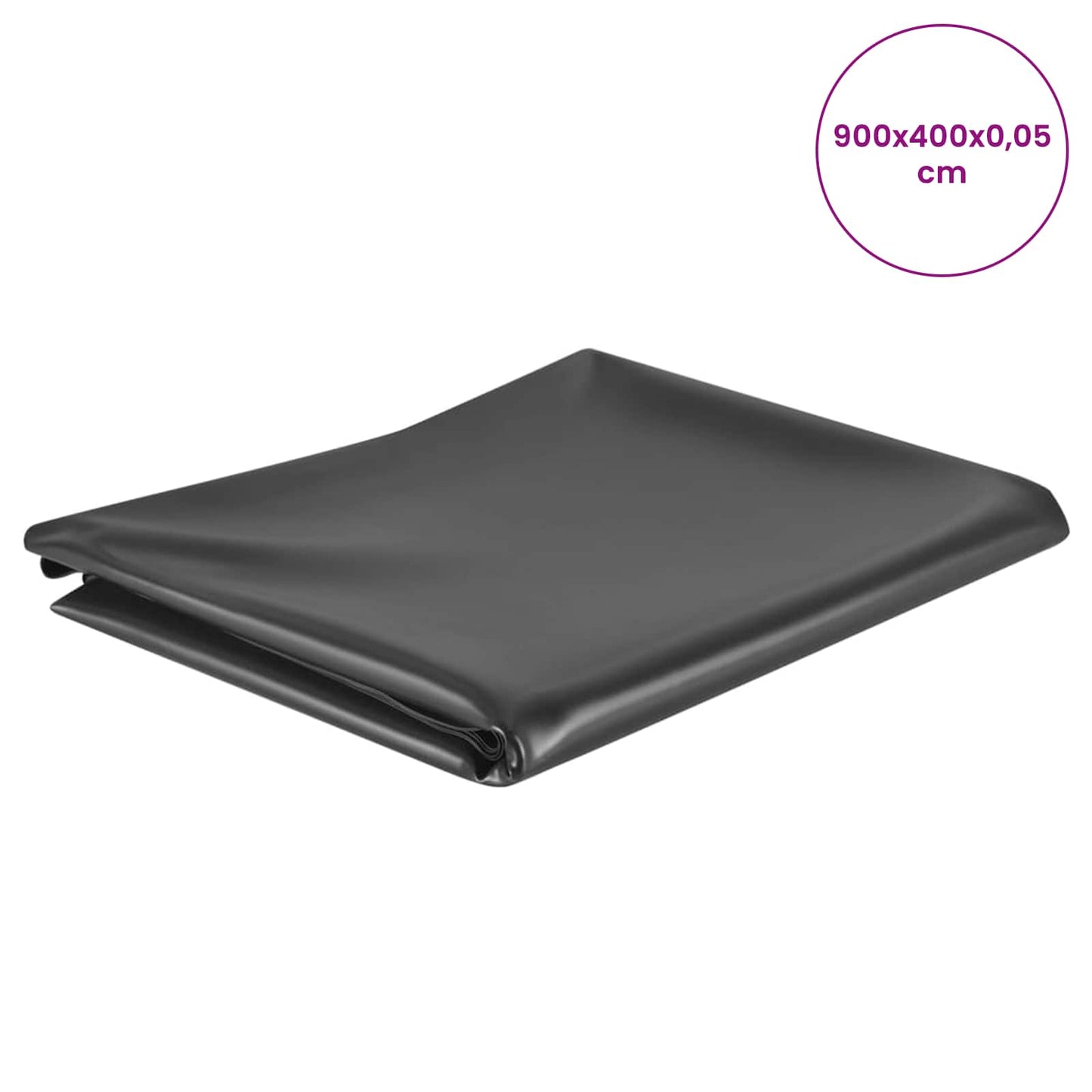 Vijverfolie 9 x 4 m PVC 0,5 mm Zwart