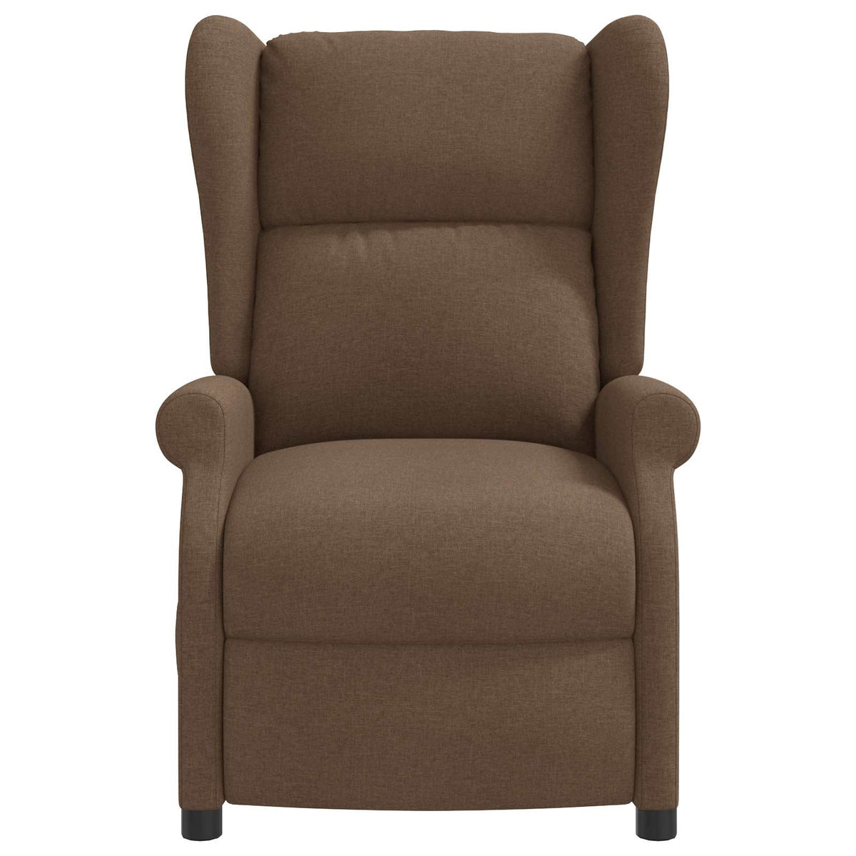 Elektrische massage fauteuil met hoge rugleuning Bruin Stof