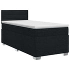 Boxspringbed 80x200 cm zwart met matras