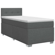 Boxspringbed met matras 90x190 cm donkergrijs