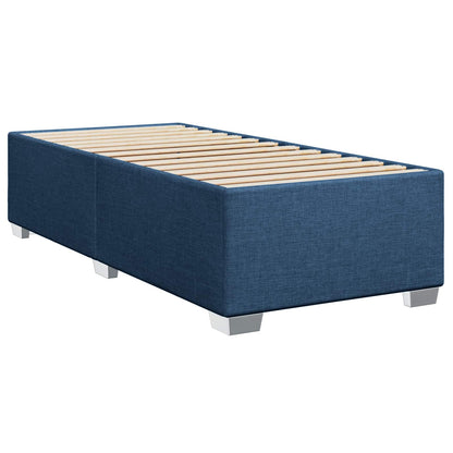 Boxspringbed met matras met hoofdeinde Blauw 100 x 200 cm Stof