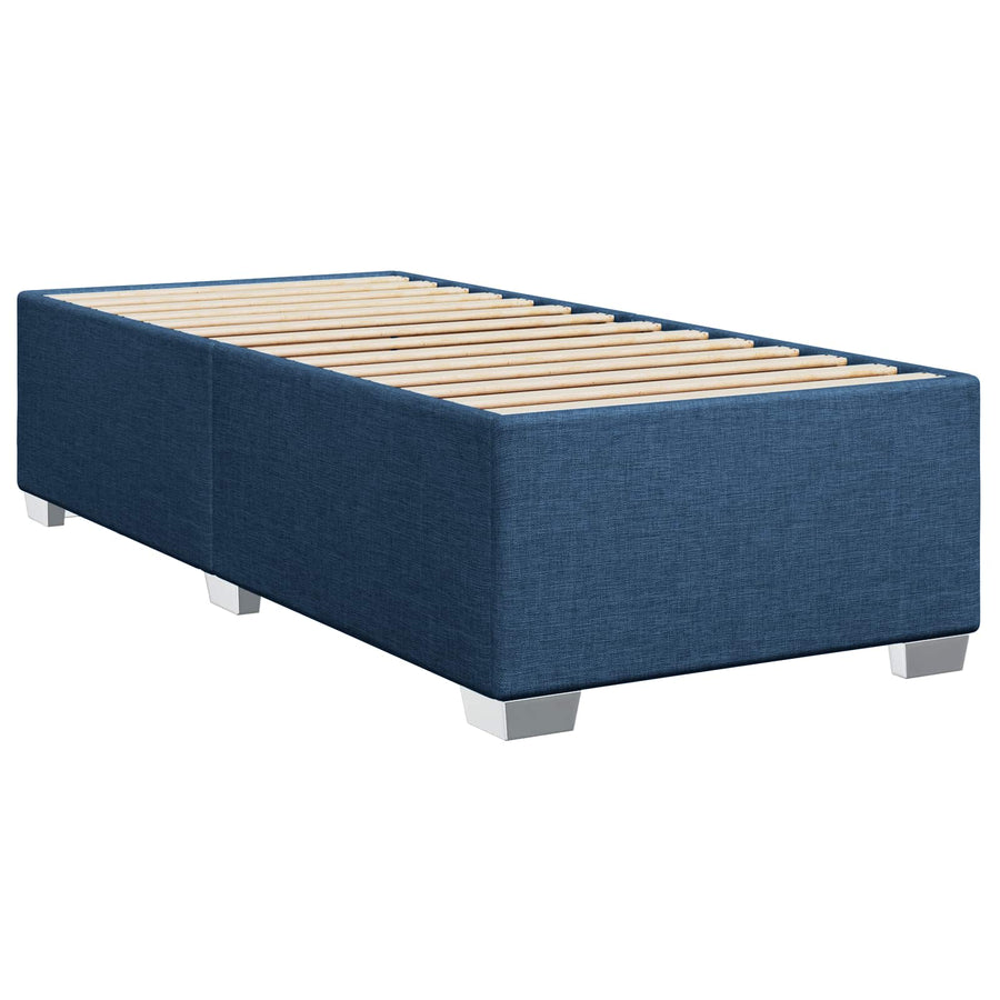 Boxspringbed met matras met hoofdeinde Blauw 100 x 200 cm Stof