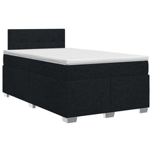 Boxspringbed met matras met hoofdeinde Zwart 120 x 190 cm Stof