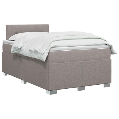 Boxspringbed met matras met hoofdeinde Taupe 120 x 190 cm Stof